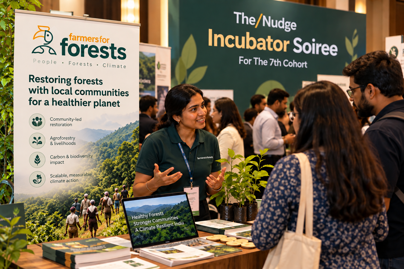 Farmers for Forests presents in The/Nudge Incubator Soiree For The 7th Cohort